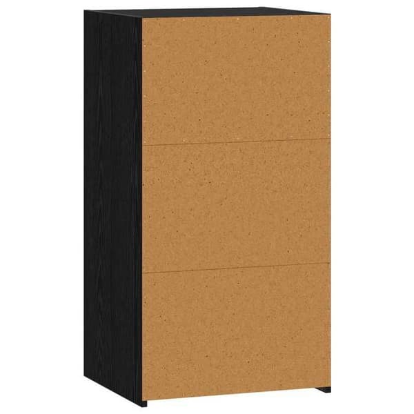 Maison Exclusive - Buffé Ek svart 50 x 41 x 93 cm Ingenjörsträ