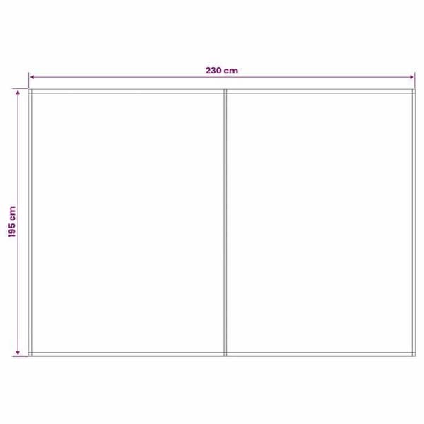 Maison Exclusive - Monivärinen varateltta 250 x 200 cm