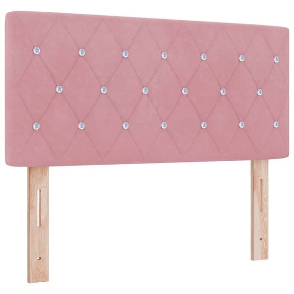 Maison Exclusive - Boxspring säng med madrass Rose 90 x 190 cm Sammet