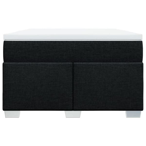 Maison Exclusive - Seng med lameller og madras Sort 120x200 cm Stof