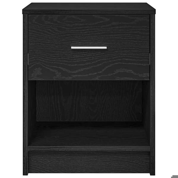 Maison Exclusive - Natborde 2 stk med skuffe Sort 40x34x50 cm