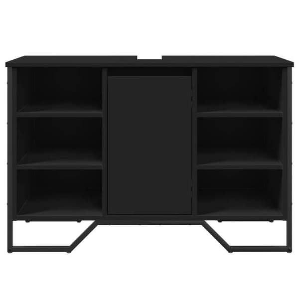 Maison Exclusive - Svart badrumsspegelskåp 91x35x60 cm