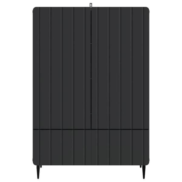 Maison Exclusive - Buffet Sort 66 x 34,5 x 97 cm Ingeniørtræ Svart