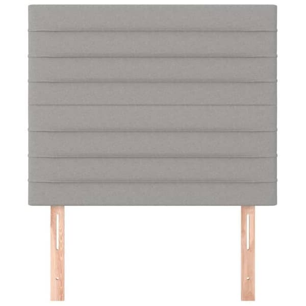 Maison Exclusive - Lys grå hovedgærde 90x5x118/128 cm Stof Ljusgrått