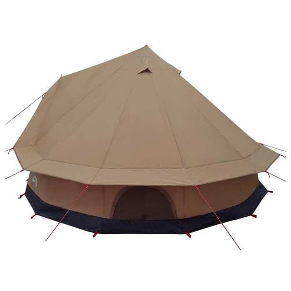 Familjetält - EXKLUSIVT HUS - 8 platser (410 cm) - Poly-bomull - Brun - Nätventilation