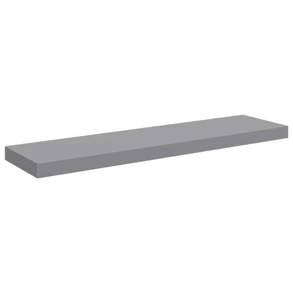 Maison Exclusive - Kelluvat seinähyllyt 2 kpl harmaa 90x23,5x3,8 cm MDF