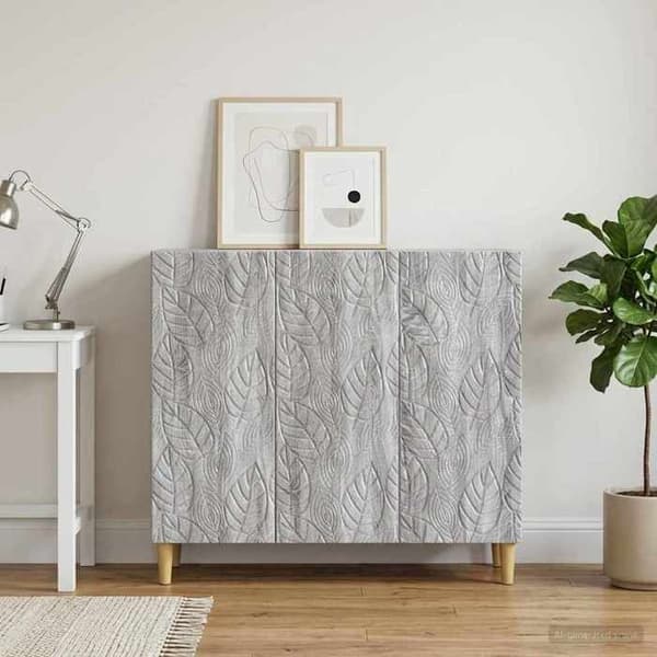 Maison Exclusive - Buffet Sonoma grå 89 x 34,5 x 80 cm Ingeniørtræ