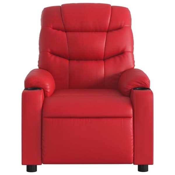 Maison Exclusive - Röd Syntetläder Reclinerfåtölj