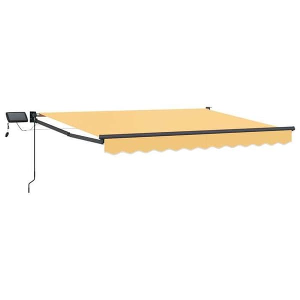 Maison Exclusive - Manuell utdragbar butik med LED-lampor Sand