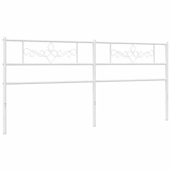 Maison Exclusive - Ersättningssänggavel i vit metall 200 cm