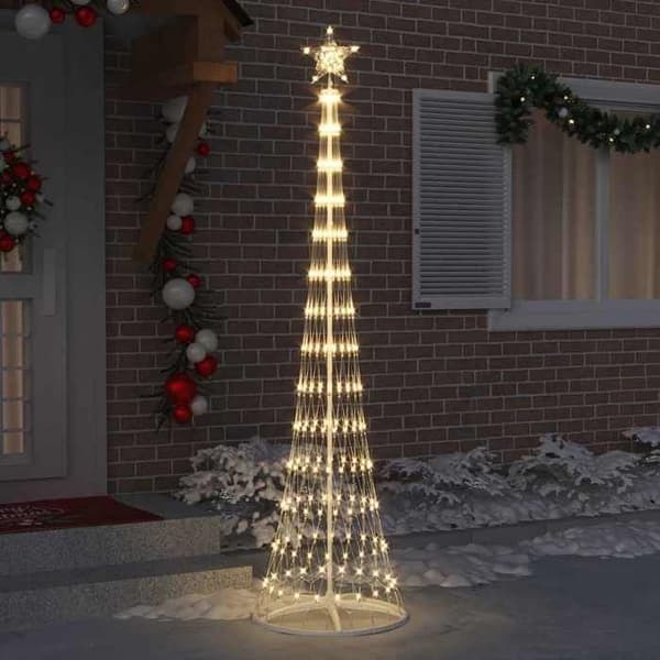 Maison Exclusive - LED Julgran Varmvit 250 cm Metall Vit varm