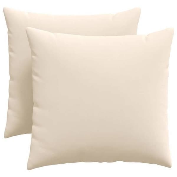 Kuddar - EXKLUSIV HEM - 50 x 50 cm (2-pack) - Beige - Avtagbar med dragkedja - Polyester beige