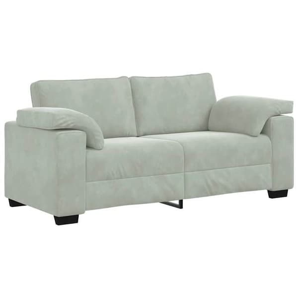 Maison Exclusive - Sofa grå lys 180x77x82 cm velour