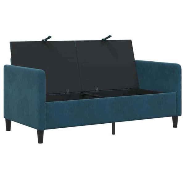 Maison Exclusive - Soffa med förvaring Blå 152 x 78 x 87 cm Polyester