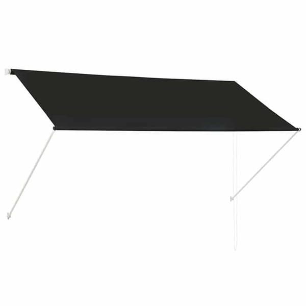 Fällbart tak - Exklusivt hus - 250x150 cm - Antracit - Stålram - 100% polyester tyg antracit