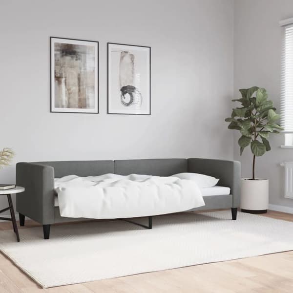 Maison Exclusive - Sengebund uden madras grå 80x200 cm stof