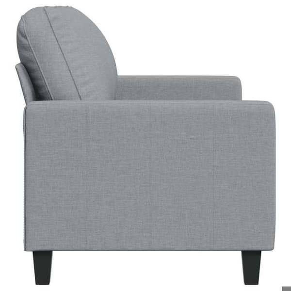 Sofa - EKSKLUSIV HUS - 2 pladser 140 cm - Lys grå - Holdbart stof - Robust metalramme Ljusgrått
