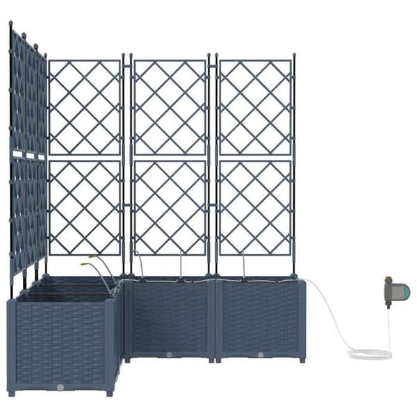 Havekrukke - MAISON EXCLUSIVE - 40 x 40 x 125,5 cm - Grå - Polypropylen - Velegnet til udendørs brug Grå