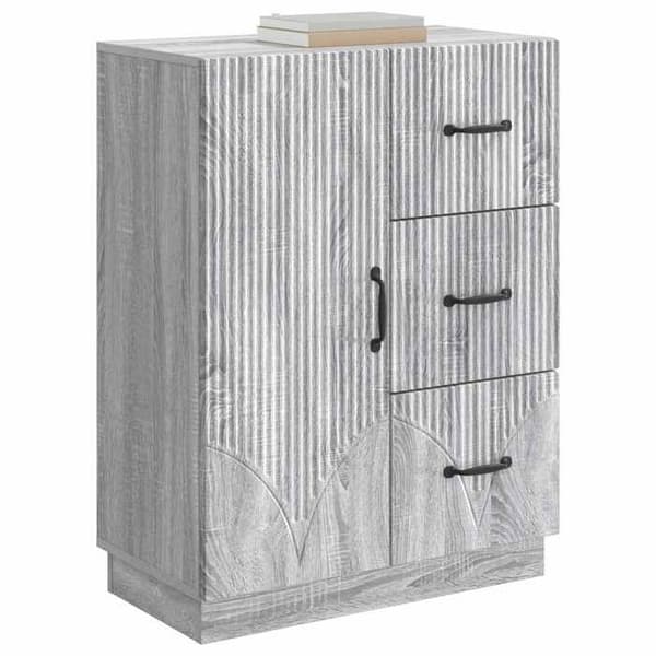 Maison Exclusive - Buffé Sonoma grå 66 x 34,5 x 87 cm Ingenjörsträ
