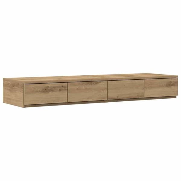 Maison Exclusive - Håndlavede egetræssengekasser 120 x 36,5 x 16,5 cm Ek