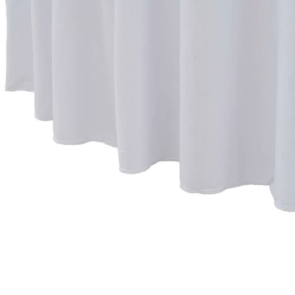 Maison Exclusive - Elastiske bordduge med skørt 2 stk 120x74 cm Hvid Vit