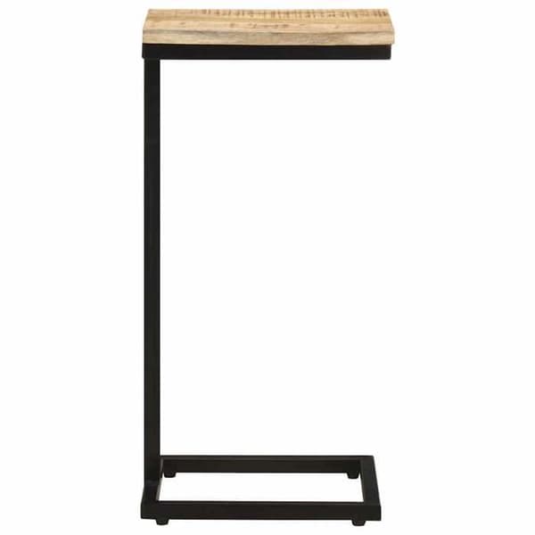 Maison Exclusive - Sidobord 2 st 31,5x24,5x64,5 cm Rå mangoträ
