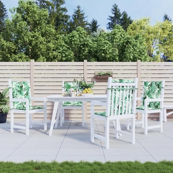 Rygpuder - EKSKLUSIV HUS - Bladmotiv - 100x50x3 cm - 4 stk. - Polyester