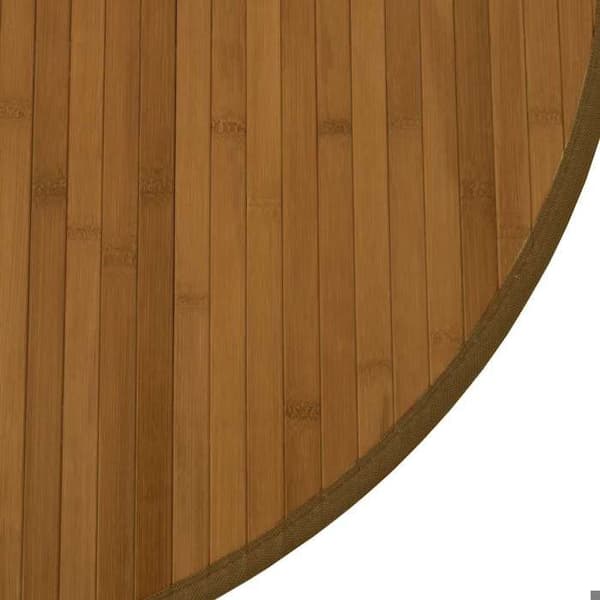 Maison Exclusive - Rund matta brun 100 cm bambu
