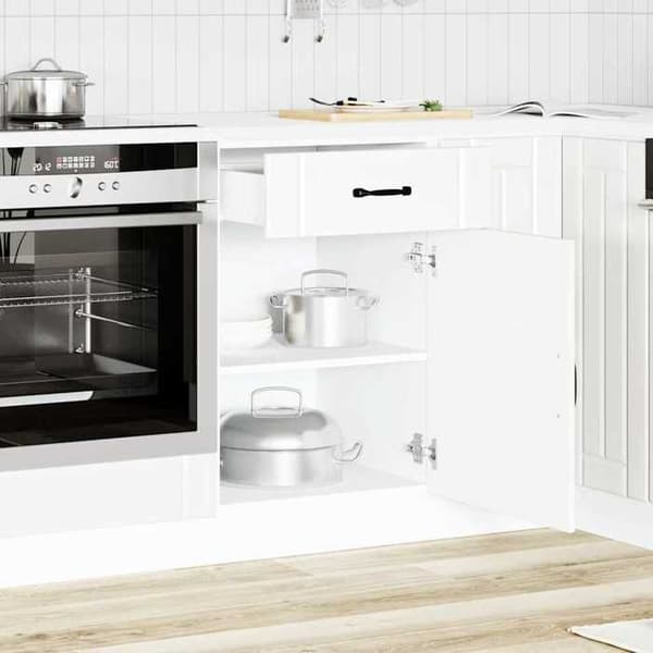 Maison Exclusive - Köksskåp Lucca vit ingenjörsträ Vit