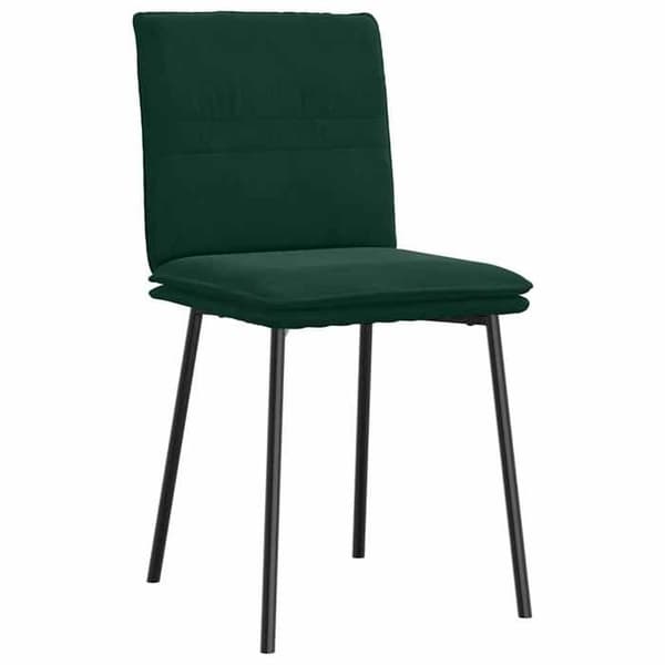 Maison Exclusive - Spisestole sæt af 2 Mørkegrøn Velour Mörkgrön