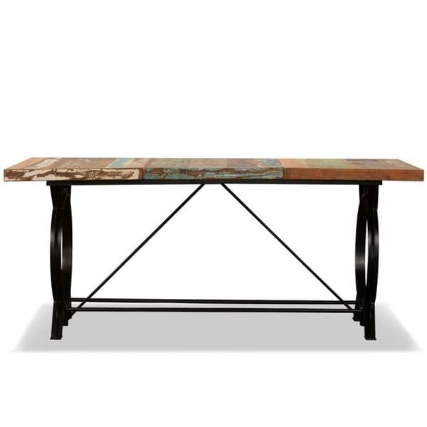 Maison Exclusive - Spisebord i massivt genbrugstræ 180 cm