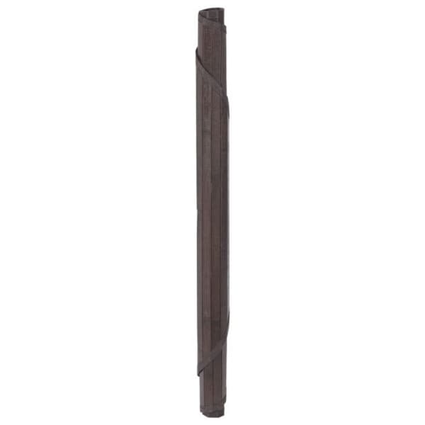 Maison Exclusive - Mörkbrun rund matta 60 cm bambu