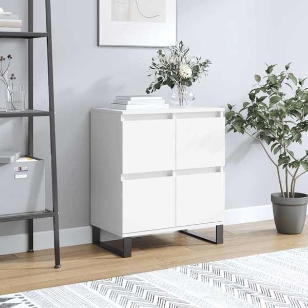 Maison Exclusive - Hvid Buffet 60x35x70 cm Ingeniørtræ Vit