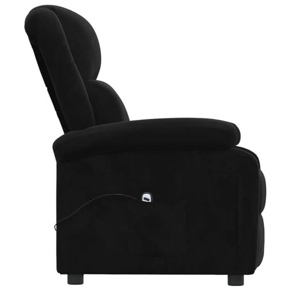 Maison Exclusive - Elektrisk vippe stol i sort velour