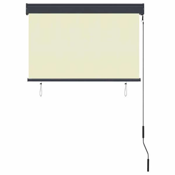 Maison Exclusive - Utrullningsbar utomhusbutik 100 x 250 cm Kräm Grädde