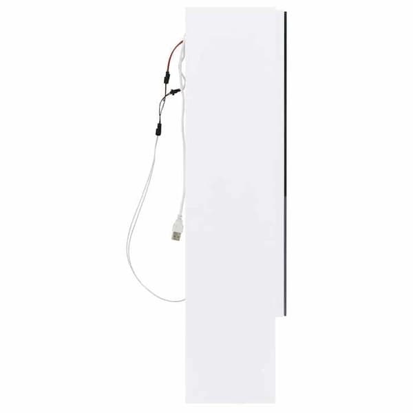 Maison Exclusive - LED-spegelskåp för badrum Vit 80x15x60 cm MDF