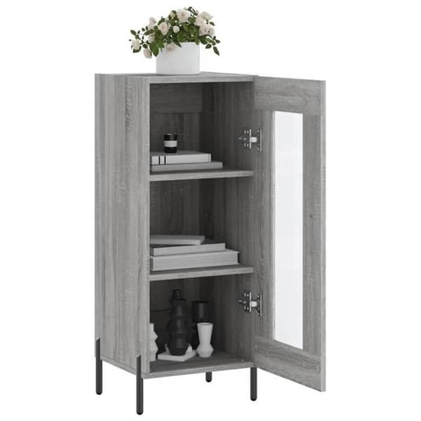 Maison Exclusive - Buffet Sonoma grå 34,5x34x90 cm Ingeniørtræ Grå