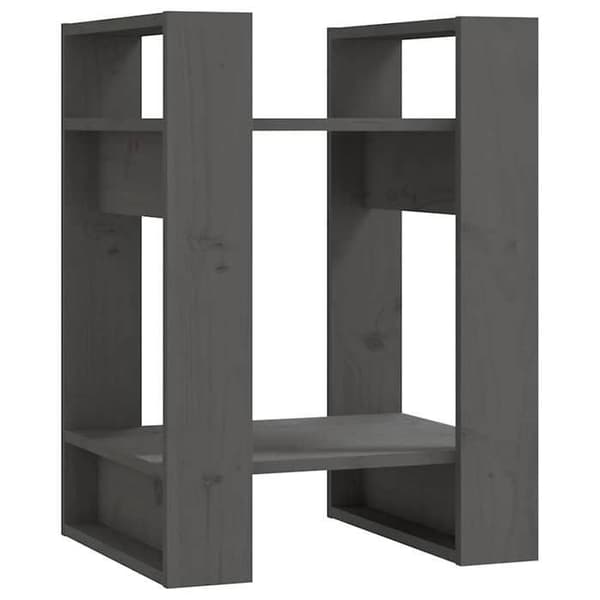 Maison Exclusive - Bibliotek/Rumseparator Grå 41x35x57 cm Solid fyr