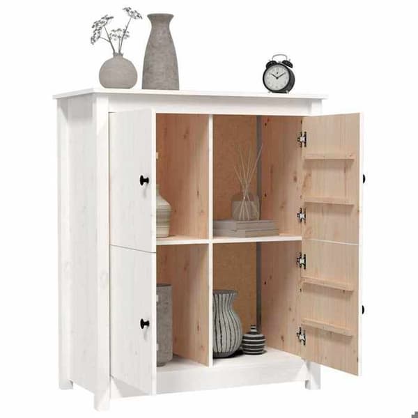 Maison Exclusive - Buffé Vit 83x41,5x100 cm Massivt furu