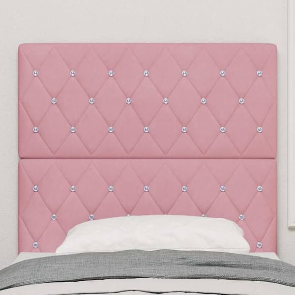 Maison Exclusive - Sänggavel Rosa 90 cm Sammet