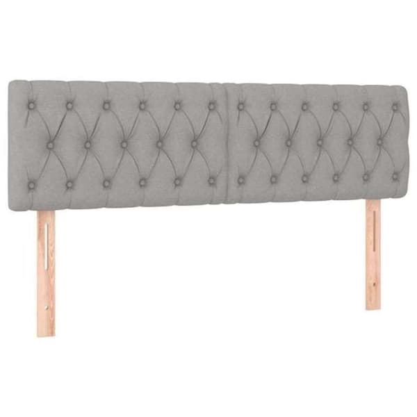 Maison Exclusive - Hovedgærder Lys grå 144x7x78/88 cm Stof