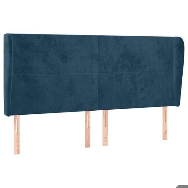 Maison Exclusive - Huvudgavel med öron Mörkblå 163x23x118/128 cm Sammet