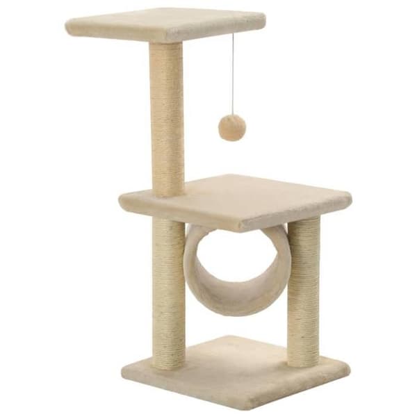 Maison Exclusive - Klösträd med sisalklösträd 65 cm Beige beige