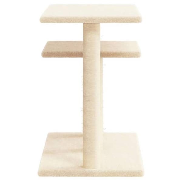 Maison Exclusive - Kattträd med plattformar i kräm 62,5 cm Grädde