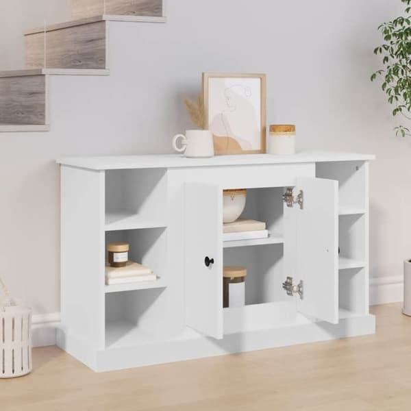 Maison Exclusive - Buffet Hvid 100x35,5x60 cm Ingeniørtræ Vit