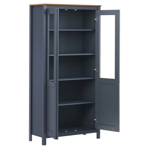 Maison Exclusive - Buffet Hill Grå 85x37x170,5 cm Solid fyrretræ Grå