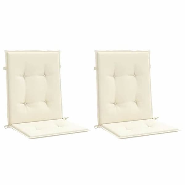 Maison Exclusive - Havestolspuder 2 stk Creme 100 x 50 x 3 cm Grädde