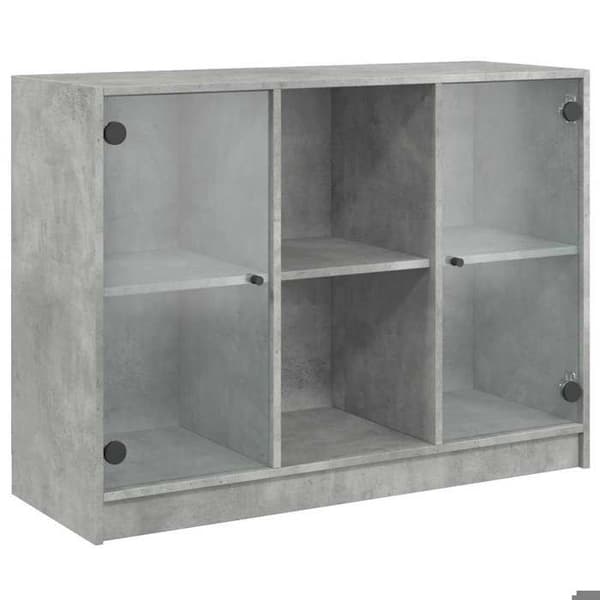 Maison Exclusive - Buffet grå beton 102x37x75,5 cm ingeniørtræ