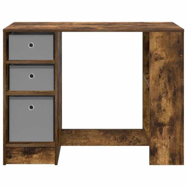 Maison Exclusive - Kontor Ek rökig 100 x 40 x 75 cm Ingenjörsträ Rökt ek