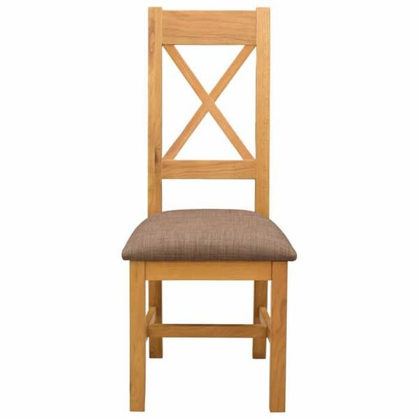 Matsalsstol - EXKLUSIV HEM - Set om 2 - Massivt ek - Grå skum sits - Modern stil Grå